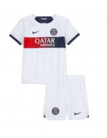 Paris Saint-Germain Venkovní dres pro děti 2023-24 Krátký Rukáv (+ trenýrky)